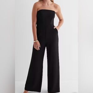 Express Strapless Black Jumpsuit
